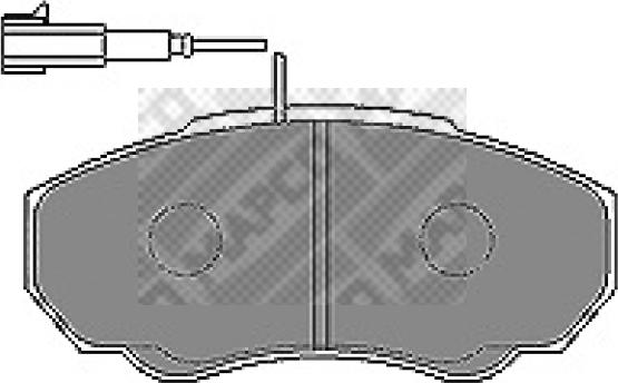 Mapco 6568 - Brake Pad Set, disc brake www.autospares.lv