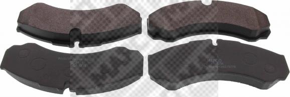 Mapco 6503 - Brake Pad Set, disc brake www.autospares.lv