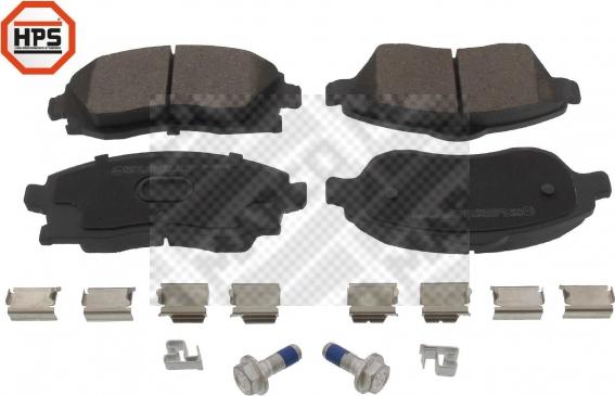 Mapco 6583HPS - Brake Pad Set, disc brake www.autospares.lv