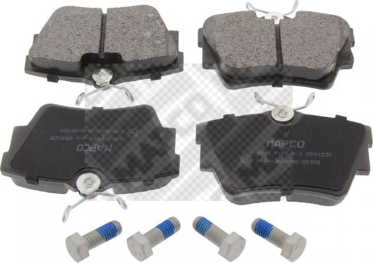 Mapco 6582 - Brake Pad Set, disc brake www.autospares.lv