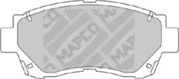 Mapco 6539 - Brake Pad Set, disc brake www.autospares.lv