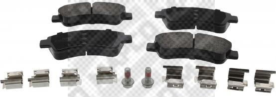 Mapco 6537/1 - Brake Pad Set, disc brake www.autospares.lv