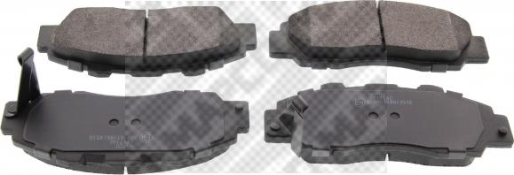 Mapco 6528 - Brake Pad Set, disc brake www.autospares.lv