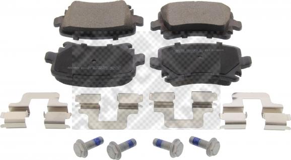 Mapco 6696/1HPS - Brake Pad Set, disc brake www.autospares.lv