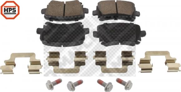 Mapco 6696HPS - Brake Pad Set, disc brake www.autospares.lv