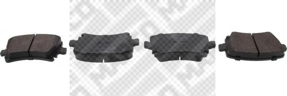 Mapco 6696 - Brake Pad Set, disc brake www.autospares.lv