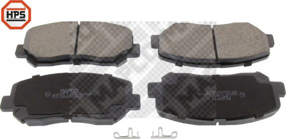 Mapco 6650HPS - Brake Pad Set, disc brake www.autospares.lv