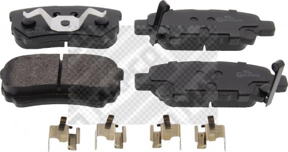 Mapco 6660 - Brake Pad Set, disc brake www.autospares.lv