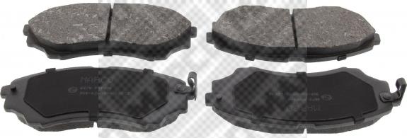 Mapco 6676 - Brake Pad Set, disc brake www.autospares.lv