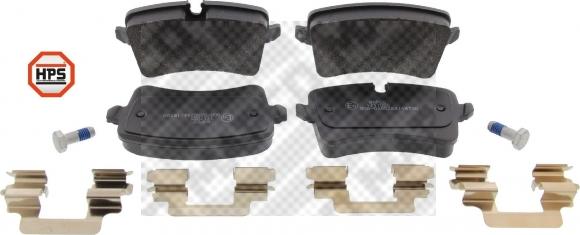 Mapco 6678HPS - Brake Pad Set, disc brake www.autospares.lv