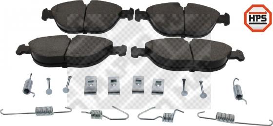 Mapco 6064HPS - Brake Pad Set, disc brake www.autospares.lv