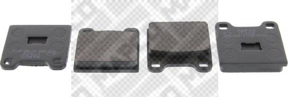 Mapco 6088 - Brake Pad Set, disc brake www.autospares.lv