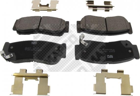 Mapco 6020 - Brake Pad Set, disc brake www.autospares.lv