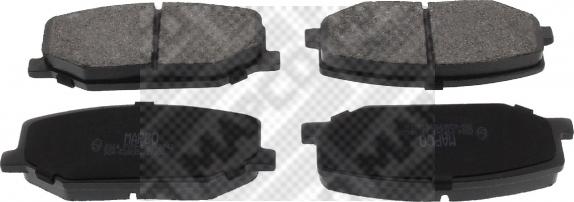 Mapco 6804 - Brake Pad Set, disc brake www.autospares.lv