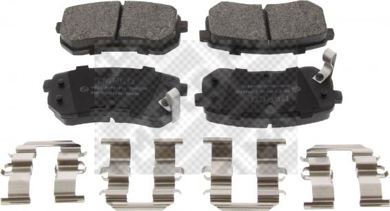 Mapco 6816 - Brake Pad Set, disc brake www.autospares.lv