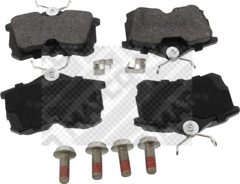 Mapco 6832 - Brake Pad Set, disc brake www.autospares.lv