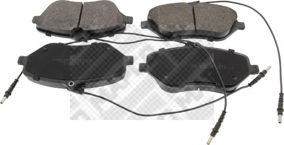 Mapco 6825 - Brake Pad Set, disc brake www.autospares.lv