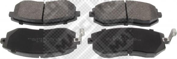 Mapco 6879 - Brake Pad Set, disc brake www.autospares.lv