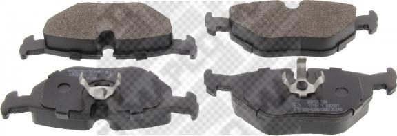 Mapco 6395 - Brake Pad Set, disc brake www.autospares.lv