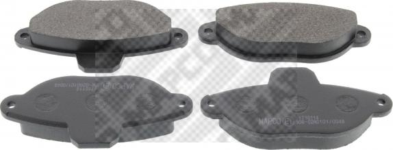 Mapco 6393 - Brake Pad Set, disc brake www.autospares.lv