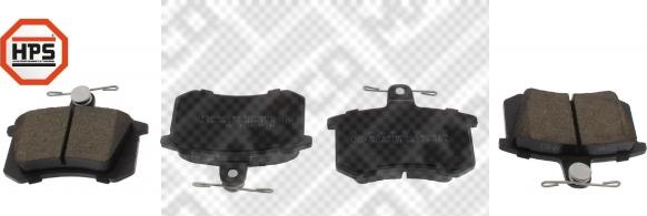 Mapco 6314HPS - Brake Pad Set, disc brake www.autospares.lv