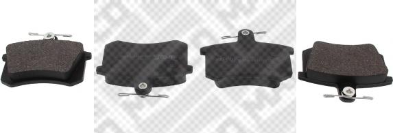 Mapco 6314 - Brake Pad Set, disc brake www.autospares.lv