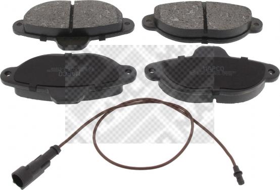 Mapco 6375 - Brake Pad Set, disc brake www.autospares.lv