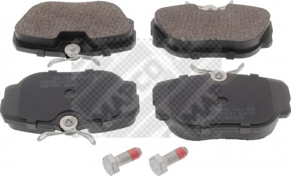 Mapco 6378 - Brake Pad Set, disc brake www.autospares.lv