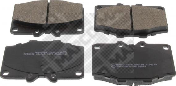 Mapco 6259 - Brake Pad Set, disc brake www.autospares.lv