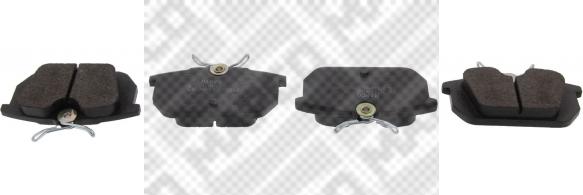 Mapco 6269 - Brake Pad Set, disc brake www.autospares.lv