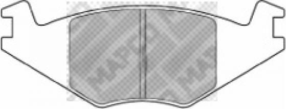 Mapco 6209 - Brake Pad Set, disc brake www.autospares.lv