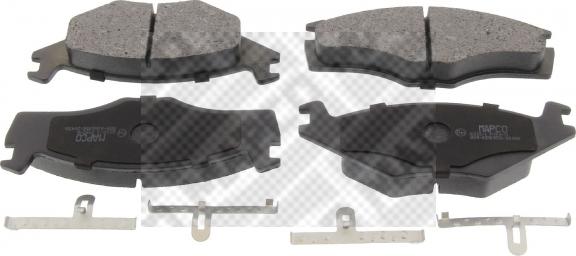 Mapco 6210/1 - Brake Pad Set, disc brake www.autospares.lv