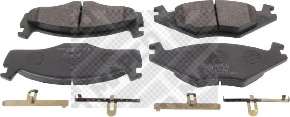 Mapco 6210 - Brake Pad Set, disc brake www.autospares.lv