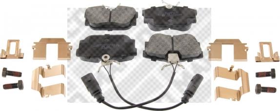 Mapco 6790 - Brake Pad Set, disc brake www.autospares.lv