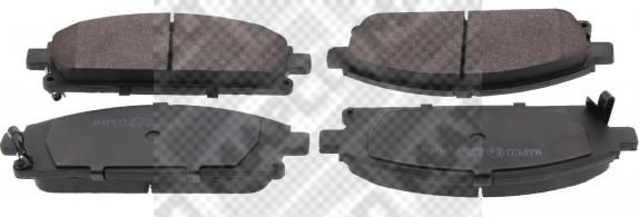 Mapco 6755 - Brake Pad Set, disc brake www.autospares.lv