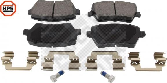 Mapco 6758HPS - Brake Pad Set, disc brake www.autospares.lv