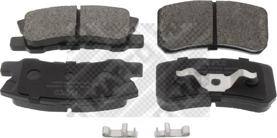 Mapco 6752 - Brake Pad Set, disc brake www.autospares.lv