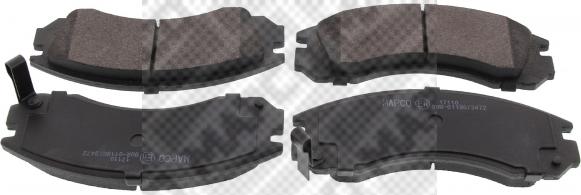 Mapco 6783 - Brake Pad Set, disc brake www.autospares.lv