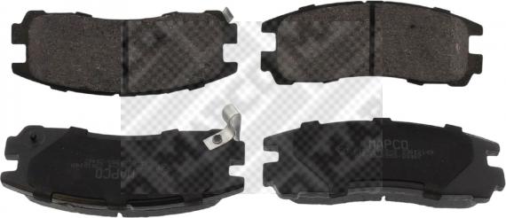 Mapco 6782 - Brake Pad Set, disc brake www.autospares.lv