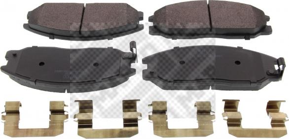 Mapco 6738 - Brake Pad Set, disc brake www.autospares.lv