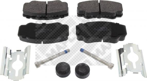 Mapco 6729 - Brake Pad Set, disc brake www.autospares.lv