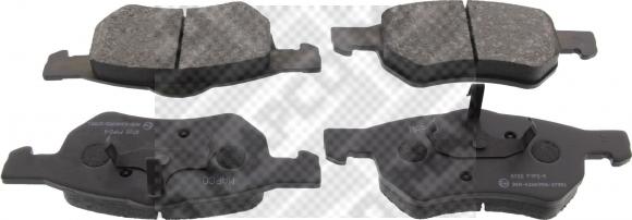 Mapco 6722 - Brake Pad Set, disc brake www.autospares.lv