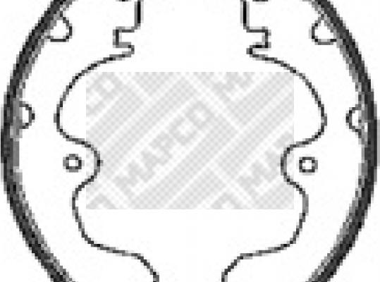 Mapco 8548 - Brake Shoe Set www.autospares.lv