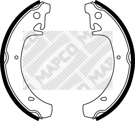 Mapco 8021 - Bremžu loku komplekts autospares.lv