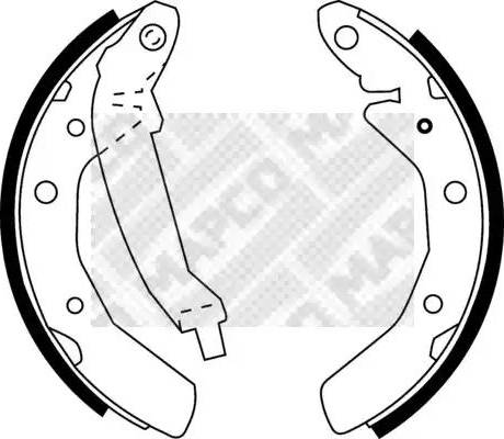 Mapco 8848 - Bremžu loku komplekts www.autospares.lv