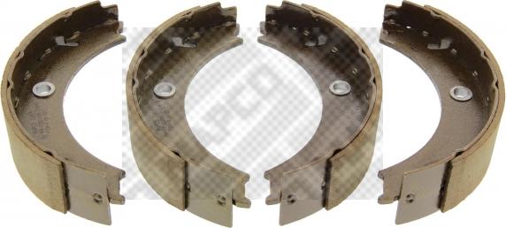 Mapco 8855 - Brake Shoe Set, parking brake www.autospares.lv