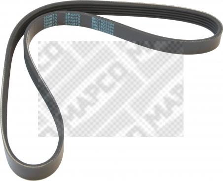 Mapco 250870 - V-Ribbed Belt www.autospares.lv