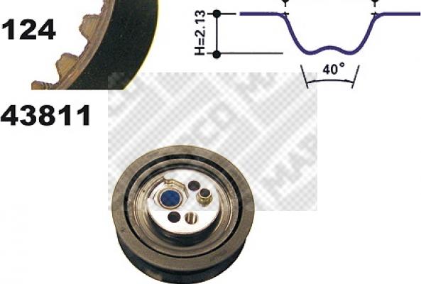 Mapco 23811 - Zobsiksnas komplekts www.autospares.lv