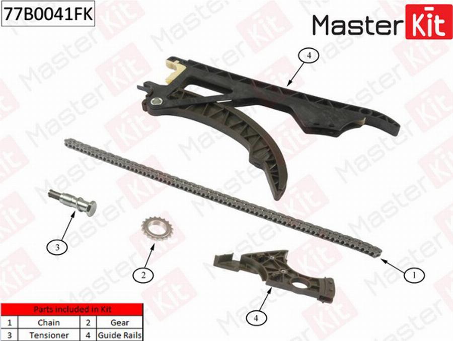 MasterKit 77B0041FK - Timing Chain www.autospares.lv