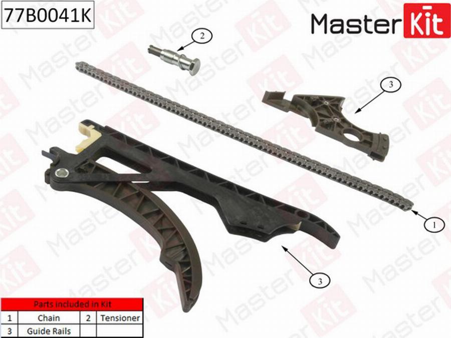 MasterKit 77B0041K - Timing Chain www.autospares.lv